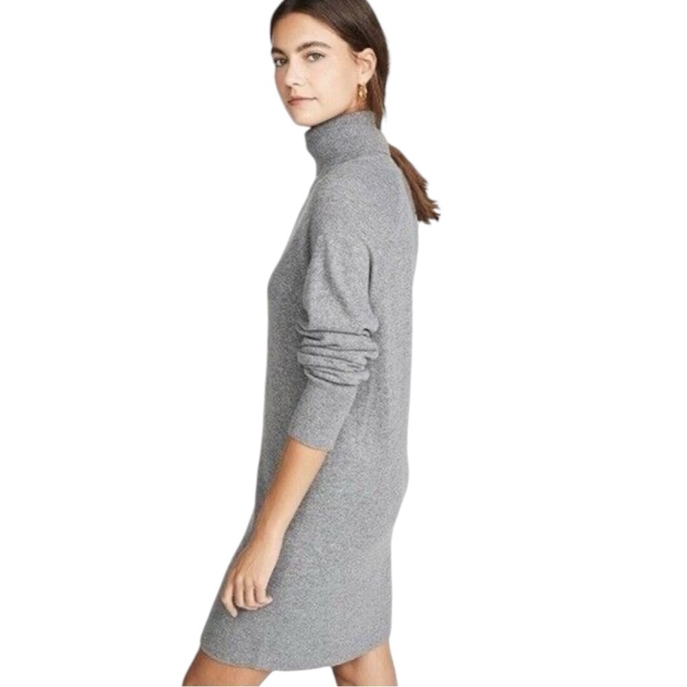 Aritzia The Group by Babaton Grey Turtleneck Sweater Dress- Size XS
